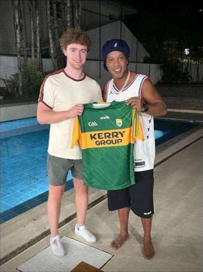 Kerry footballer Paul Walsh shares unlikely meeting with Brazilian icon Ronaldinho
