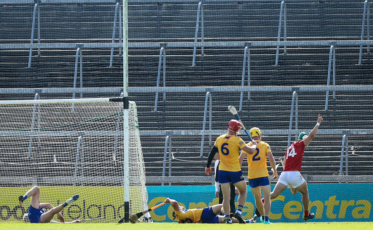Cork's Shane Kingston celebrates scoring a goal. Picture: INPHO/Tommy Dickson