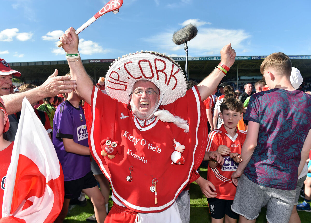 Cork supporter Cyril Kavanagh after defeating Waterford in the Munster SHC semi final at Semple stadium Cork supporter Cyril Kavanagh after defeating Waterford in the Munster SHC semi final at Semple stadium