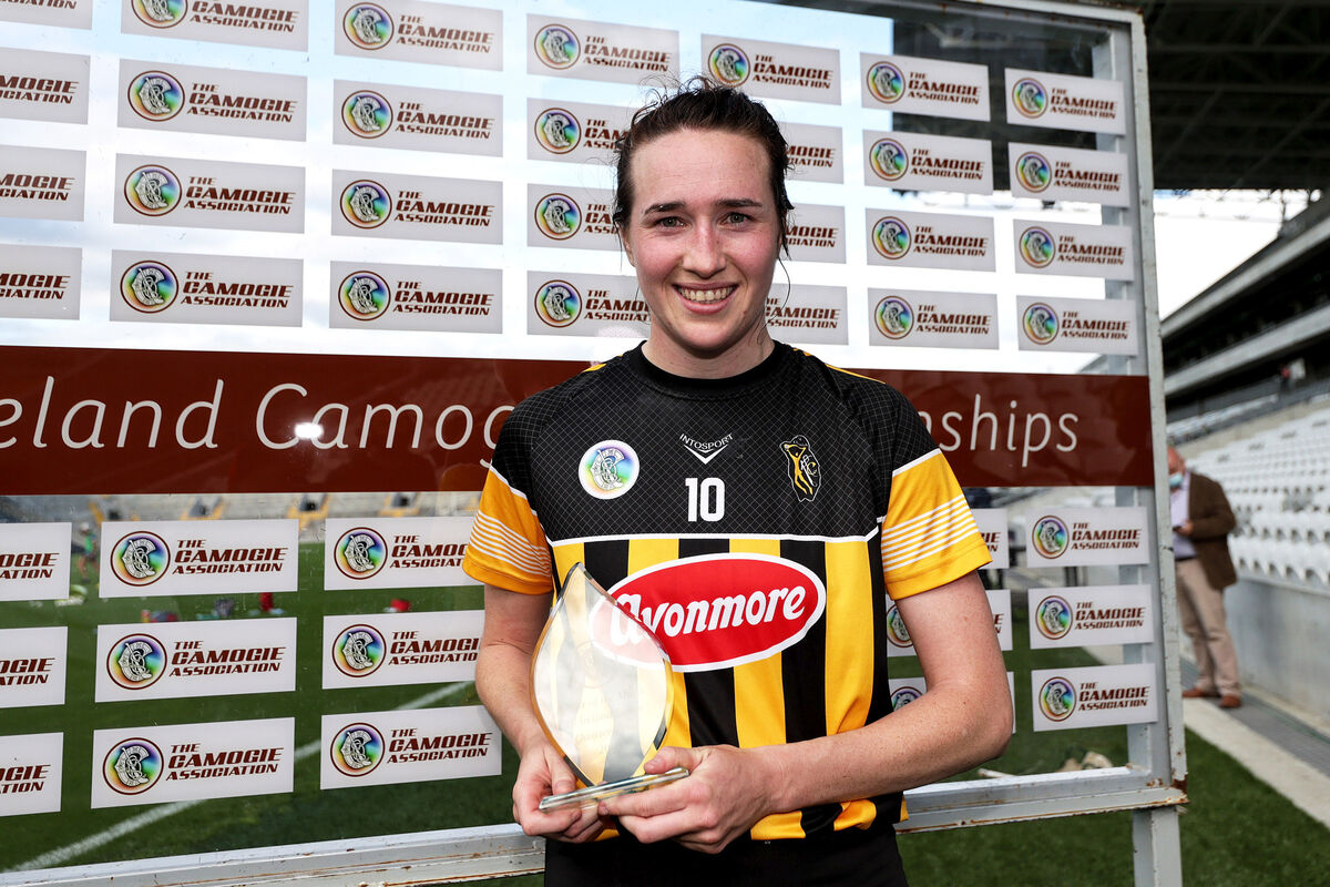 Kilkenny's Denise Gaule is presented with the Player of the Match Award. Picture: INPHO/Laszlo Geczo Kilkenny's Denise Gaule is presented with the Player of the Match Award. Picture: INPHO/Laszlo Geczo