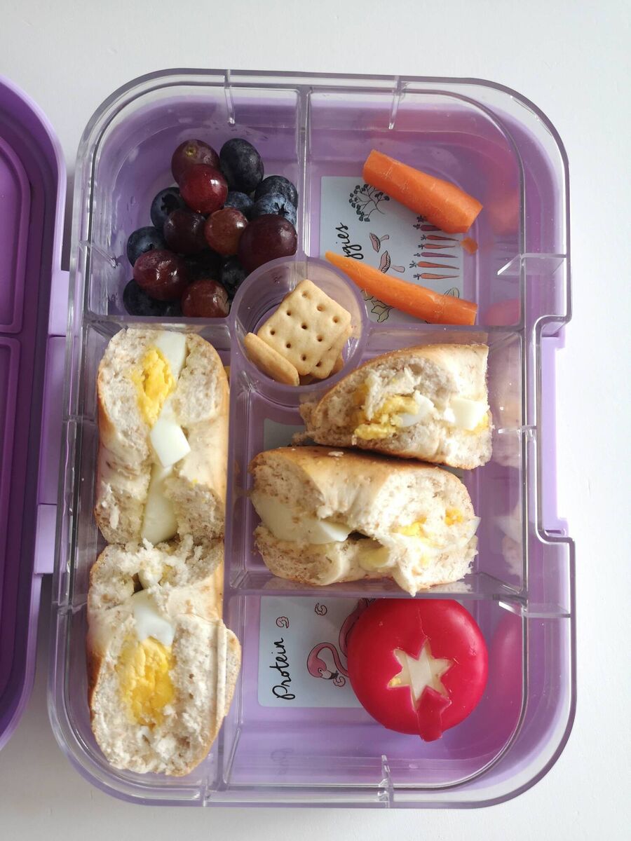 A bento-style lunch box with separate compartments for different foods can be a great option. Picture: Caroline O'Connor A bento-style lunch box with separate compartments for different foods can be a great option. Picture: Caroline O'Connor