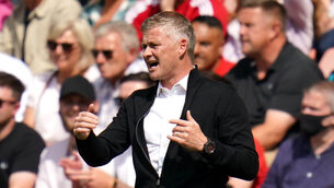 <p>Ole Gunnar Solskjaer felt Southampton’s goal should have been ruled out (Andrew Matthews/PA)</p>