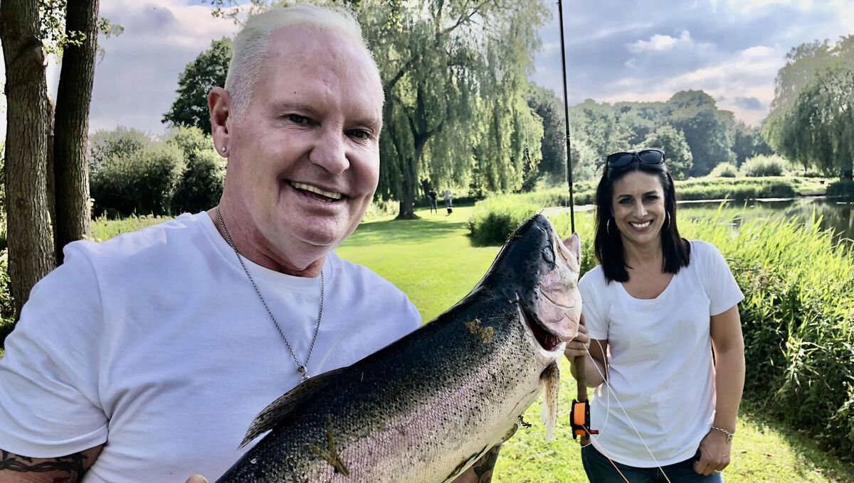 Lucy Kennedy and Paul Gascoigne in Living With Lucy. Gazza is among the celebrities who will share their home with Kennedy in the latest season.