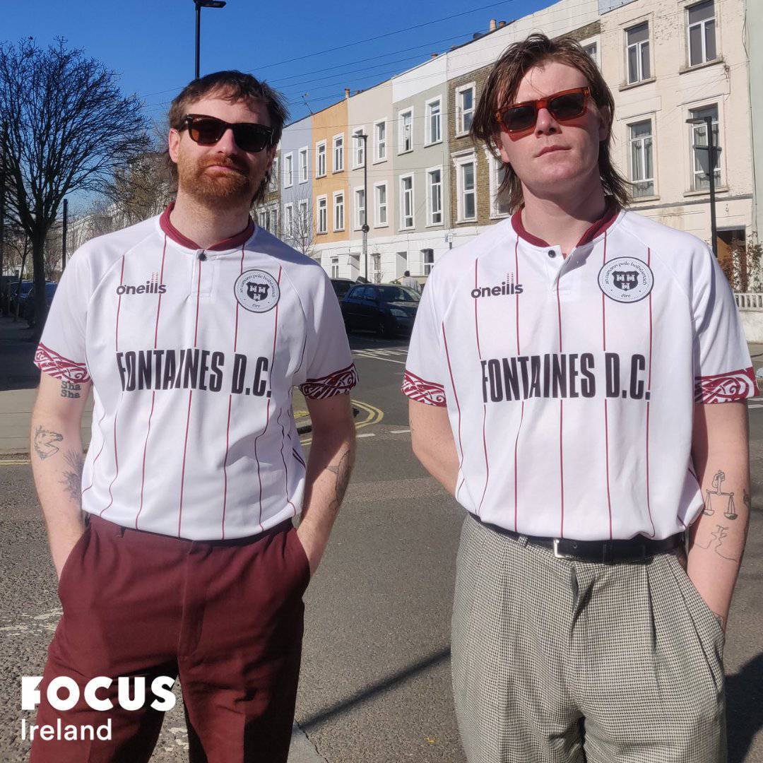 Fontaines DC put on the jersey for Focus Ireland's homelessness campaign
