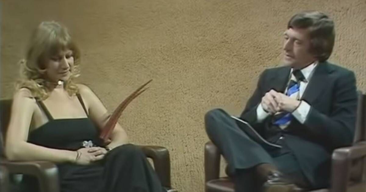 Still from 1975 Michael Parkinson and Helen Mirren interview