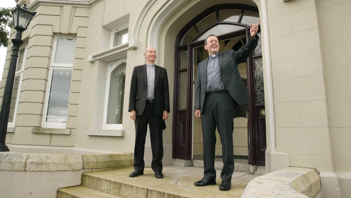 The mental health issues faced by Irish people imprisoned abroad were highlighted by Bishop Denis Brennan if the ICPO. Bishop Brennan, left, is pictured with Fr Ger Nash who was appointed earlier this year to succeed him as the new Bishop of the Ferns Diocese. Picture: John McElroy 