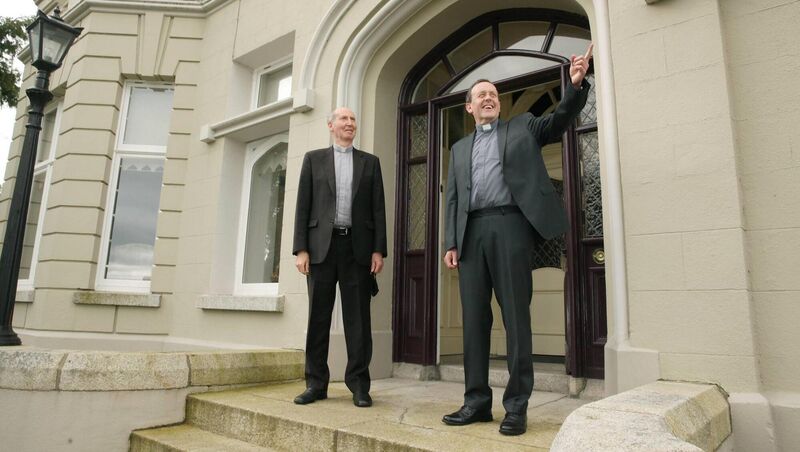 The mental health issues faced by Irish people imprisoned abroad were highlighted by Bishop Denis Brennan if the ICPO. Bishop Brennan, left, is pictured with Fr Ger Nash who was appointed earlier this year to succeed him as the new Bishop of the Ferns Diocese. Picture: John McElroy 