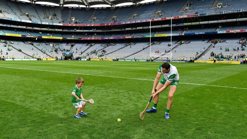 PREPARING THE NEXT GENERATION: Nickie Quaid with his nephew Thomas after last weekend’s All-Ireland final. ‘Thomas was born in January 2018,’ Nickie writes. ‘He is named after my father. He was only eight months old when we won our first All-Ireland. I remember at the time thinking that maybe it took another Thomas to come along for it to happen for Limerick.’ Picture: Brendan Moran/Sportsfile PREPARING THE NEXT GENERATION: Nickie Quaid with his nephew Thomas after last weekend’s All-Ireland final. ‘Thomas was born in January 2018,’ Nickie writes. ‘He is named after my father. He was only eight months old when we won our first All-Ireland. I remember at the time thinking that maybe it took another Thomas to come along for it to happen for Limerick.’ Picture: Brendan Moran/Sportsfile
