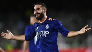 <p>Dani Carvajal scored the only goal against Real Betis (Jose Breton/AP)</p>