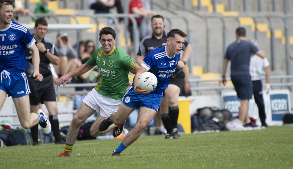 Killian Falvey in action for Annascaul in the Kerry JFC final. Picture: Domnick Walsh