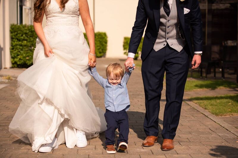 Áine Riordan and Michael Fitzgerald with their son Micheál Fitzgerald
