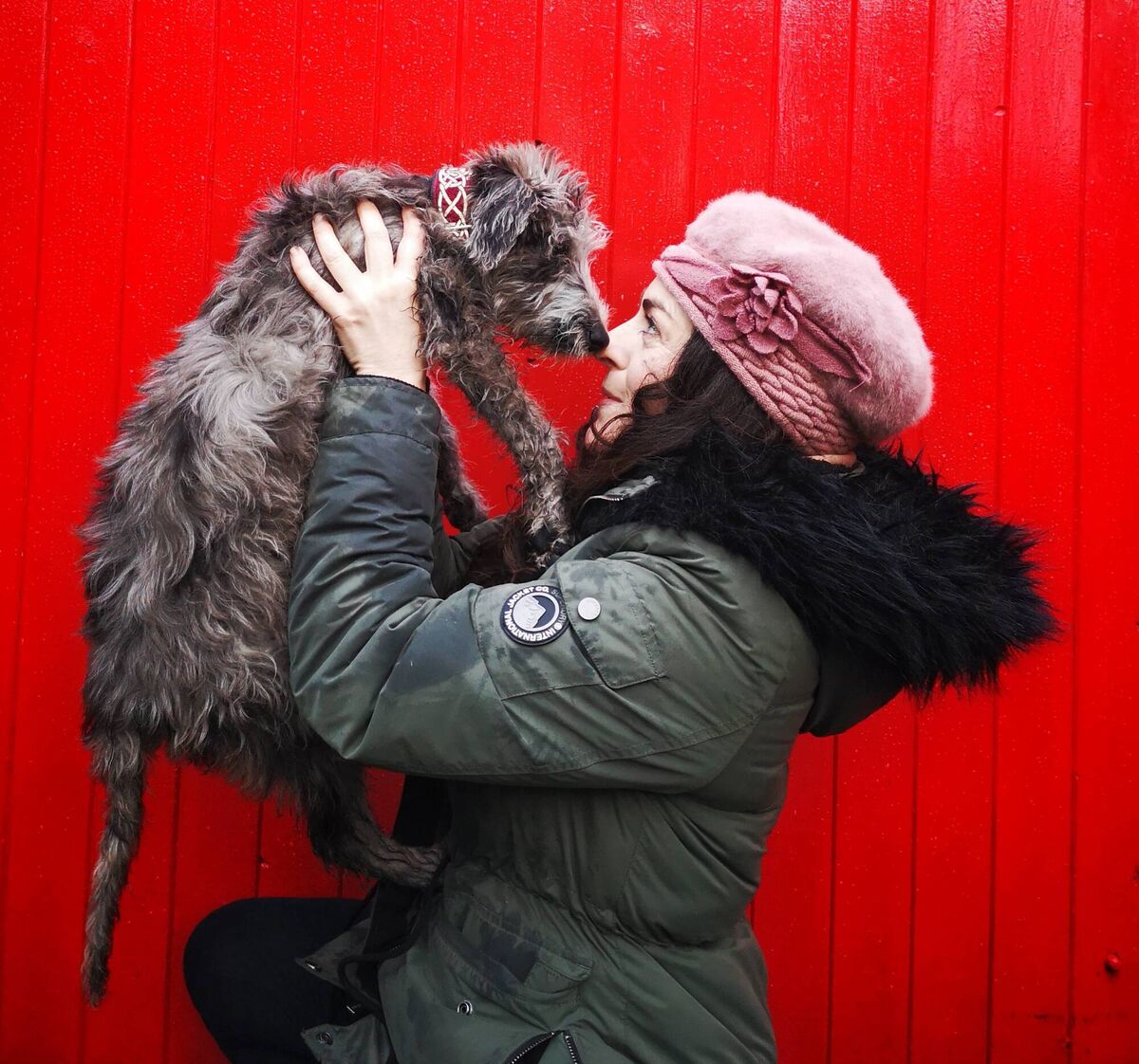 Cloud, with human Áine Ni Fhaoláin in Galway last year