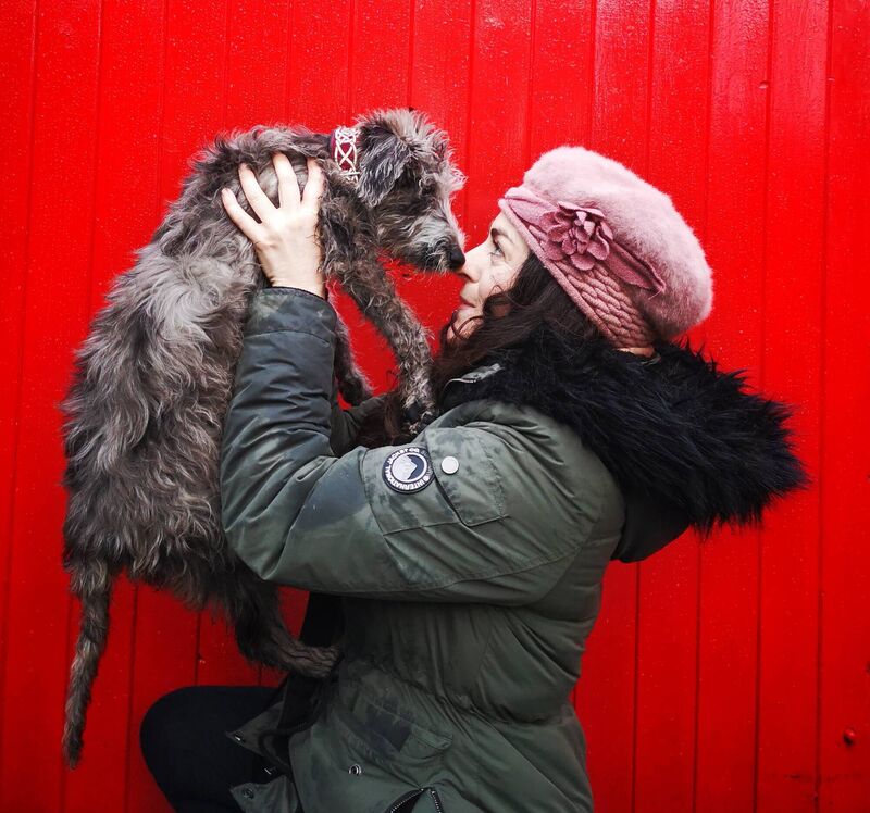 Cloud, with human Áine Ni Fhaoláin in Galway last year