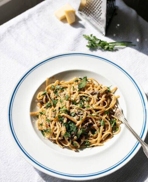 Creamy mushroom pasta