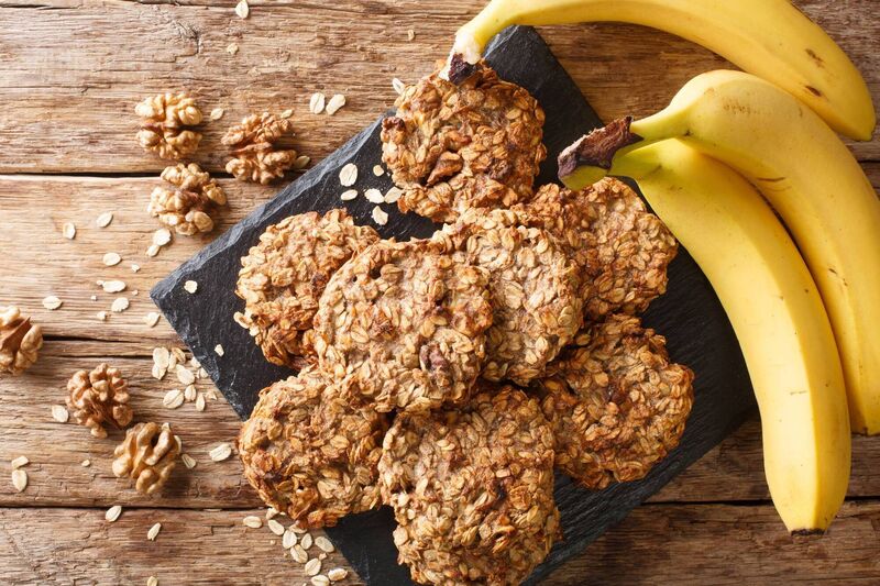 Banana and pecan cookies are a wonderful after school snack. Banana and pecan cookies are a wonderful after school snack.