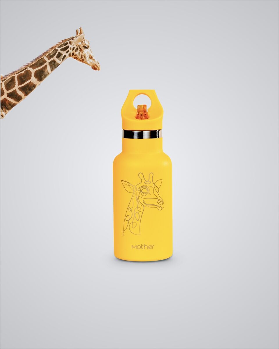 Stainless steel, copper-lined Giraffe bottle from motherreusables.com
