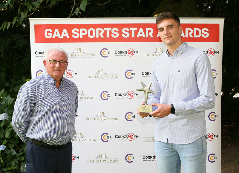 Brian Hayes pictured with 96FM's Finbarr McCarthy at the 96FM C103 GAA Sports Star of the Month awards at the Rochestown Park Hotel. Picture: Tony O'Connell