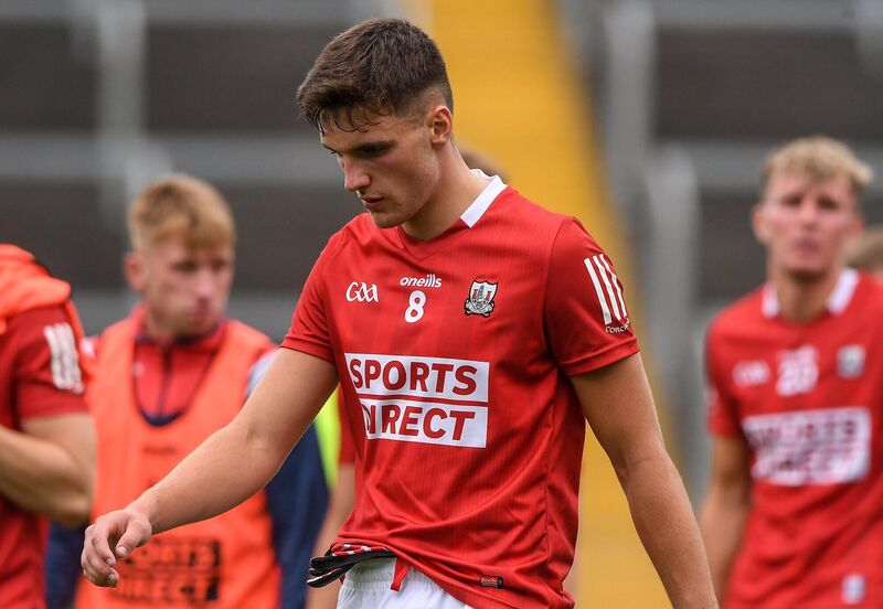 Brian Hayes of Cork after the 2021 EirGrid GAA All-Ireland Football U20 Championship semi-final defeat to Offaly. Picture: Matt Browne/Sportsfile
