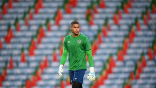 <p>How young goalkeeper Gavin Bazunu fares in stopping a goal-hungry Cristiano Ronaldo will be key if Ireland are to produce a shock result. Picture: Stephen McCarthy/Sportsfile</p>