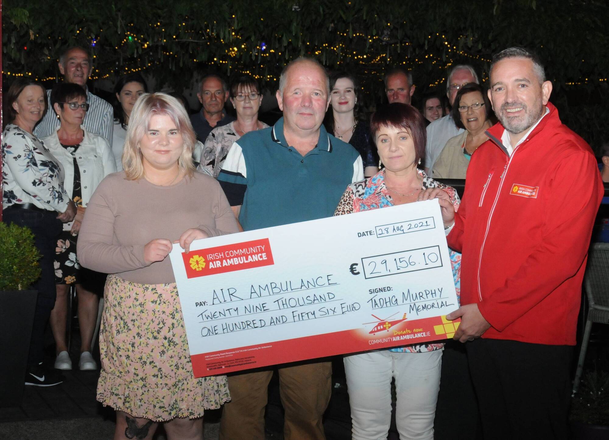Family of teen killed in West Cork crash raises €30k for air ambulance