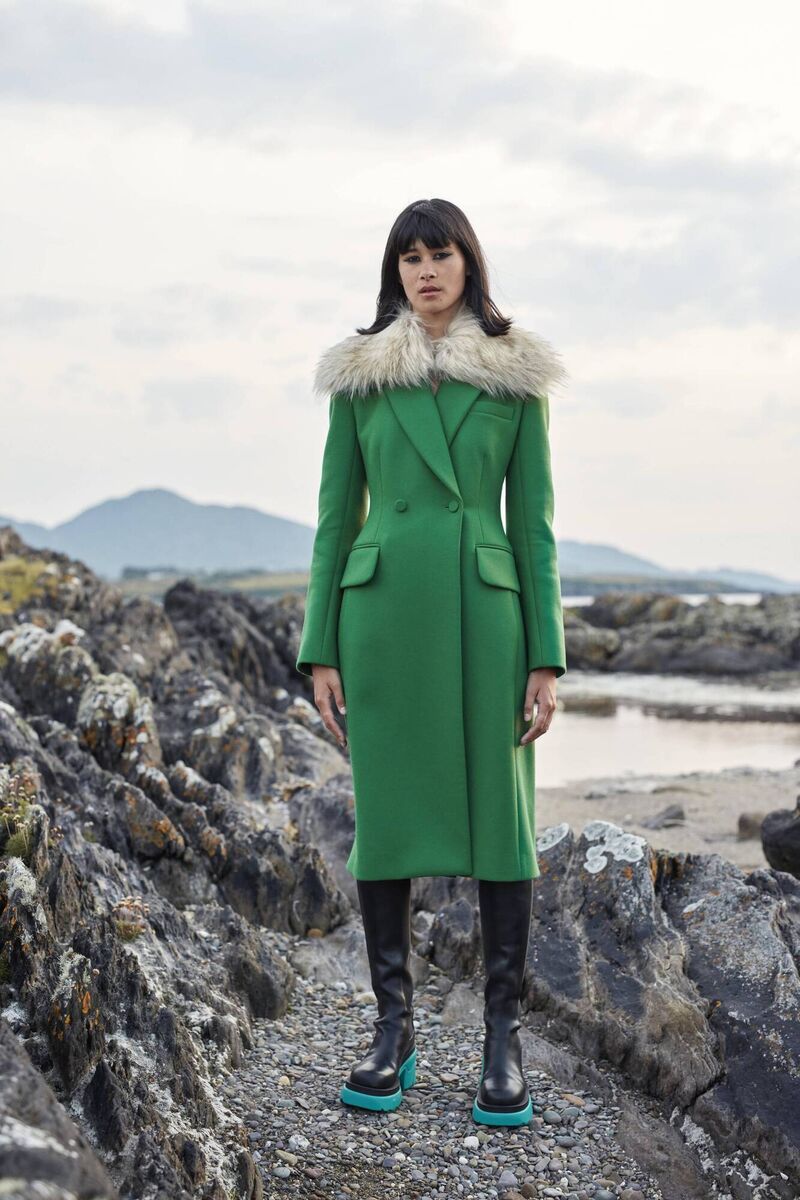 Ami Jackson wears: Khaite coat €2,690; Bottega Veneta boots €1390 Ami Jackson wears: Khaite coat €2,690; Bottega Veneta boots €1390
