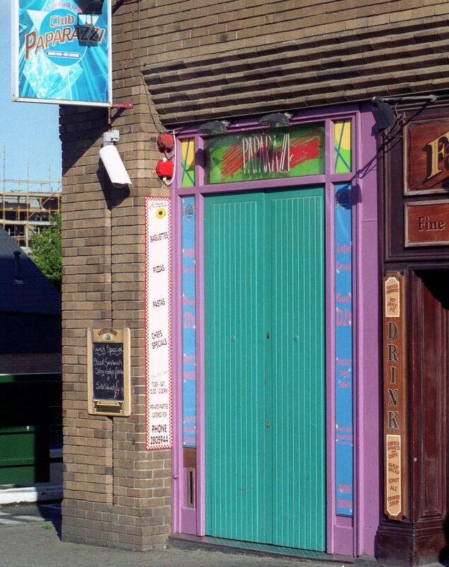 Pictured in 1999, the entrance to Club Paparazzi in Dún Laoghaire where Raonaid Murray planned to meet friends, having been socialising with them in Scott's bar earlier. Picture: RollingNews.ie