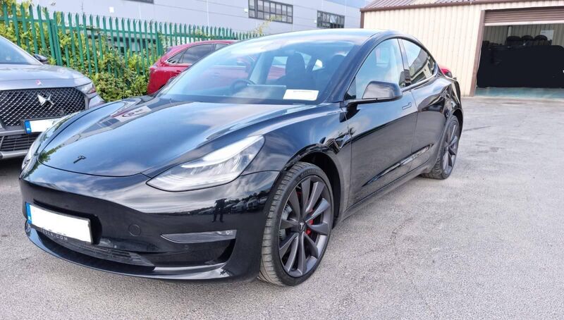 A Tesla recovered today at Blanchardstown. Picture: Gardaí