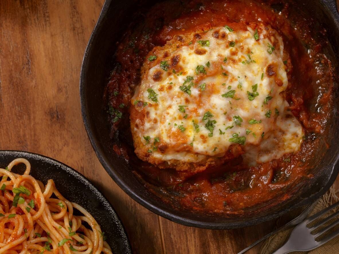 Chicken parmigiana is the ultimate comfort food. Chicken parmigiana is the ultimate comfort food.