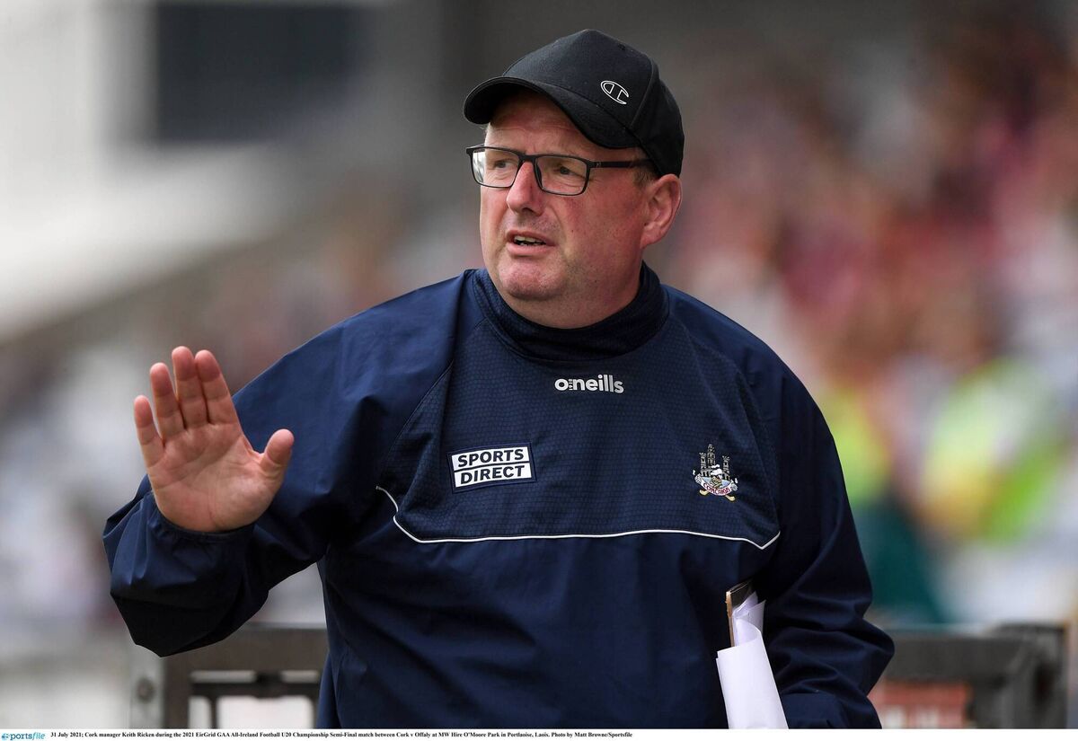 People person: Cork U20 manager Keith Ricken.