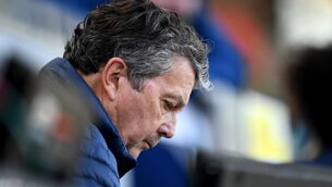 <p>RTÉ commentator George Hamilton at the Aviva Stadium. Photo by Ben McShane/Sportsfile</p>
