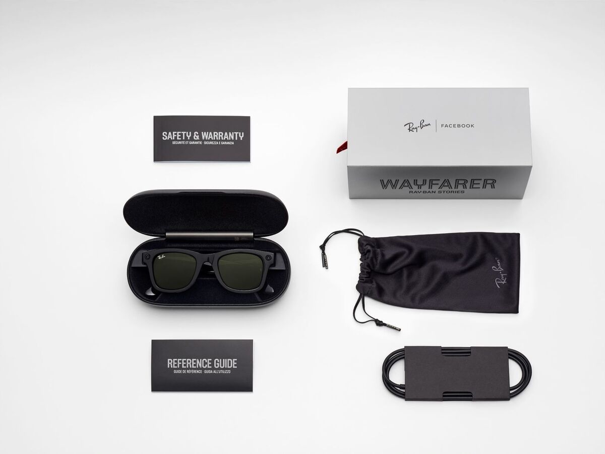 Facebook Ray-Ban Stories smart glasses contents.