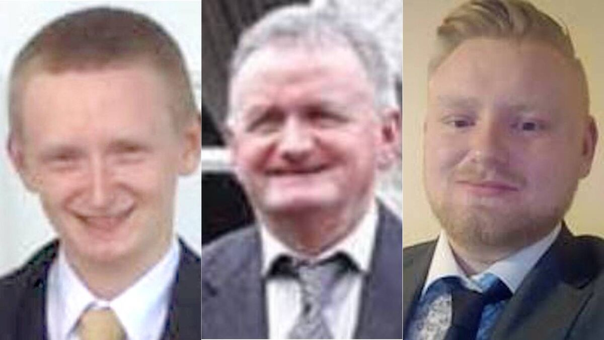 Tadg, Mark, and Diarmuid O’Sullivan who died in a shooting in a remote part of Kanturk in North Cork. Tadg, Mark, and Diarmuid O’Sullivan who died in a shooting in a remote part of Kanturk in North Cork.
