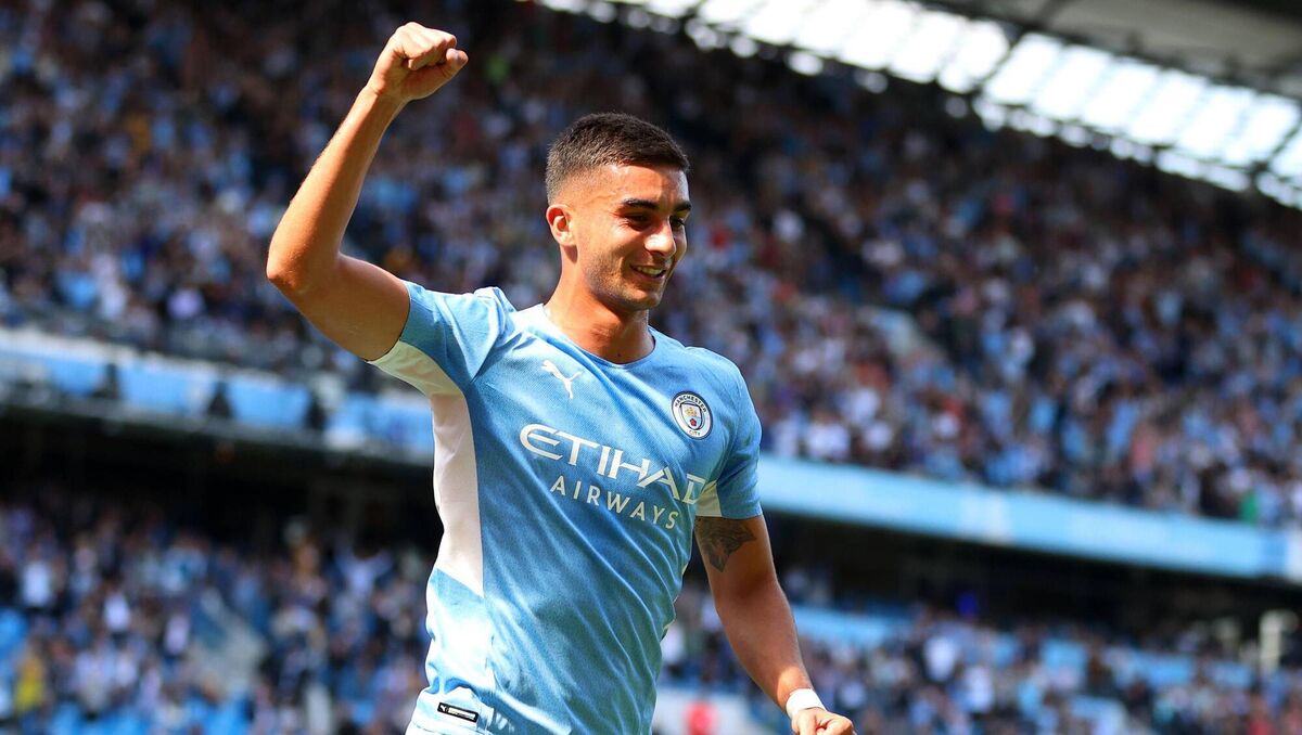 Ferran Torres of Man City Ferran Torres of Man City
