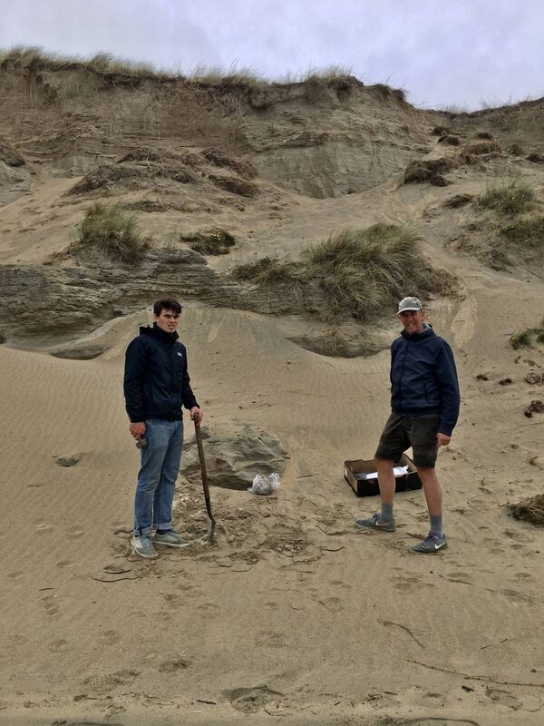 Sand layer studies at Barleycove have shown them to be deposited in the 18 century, confirming that the tsunami caused by the 1755 Portugal earthquake deposited the sands in West Cork.  Picture: Edmund Beese