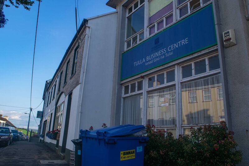 Tulla Business centre on the Main Street has boarded and broken windows. Neither the 2016 census nor the recent Q2 2021 GeoDirectory Residential Buildings Report includes the larger non-residential buildings that often dominate town centres. Picture: CaitlĂn Griffin Tulla Business centre on the Main Street has boarded and broken windows. Neither the 2016 census nor the recent Q2 2021 GeoDirectory Residential Buildings Report includes the larger non-residential buildings that often dominate town centres. Picture: CaitlĂn Griffin