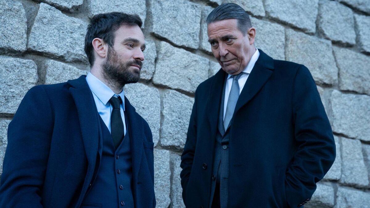 Charlie Cox and Ciarán Hinds in Kin. Pictures: Patrick Redmond