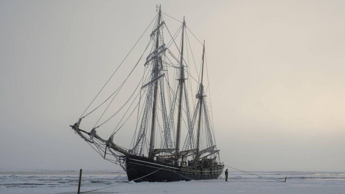 The whaling ship, The Volunteer, in The North Water on BBC One. Picture: Nick Wall The whaling ship, The Volunteer, in The North Water on BBC One. Picture: Nick Wall