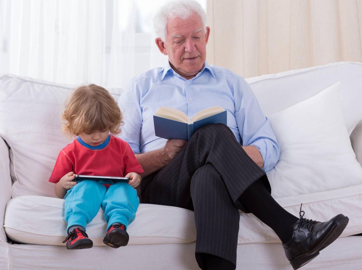 Many families are trying to think outside the box, including working outside 'normal' hours, or enlisting the help of grandparents and other family members to share the childcare burden. Stock picture
