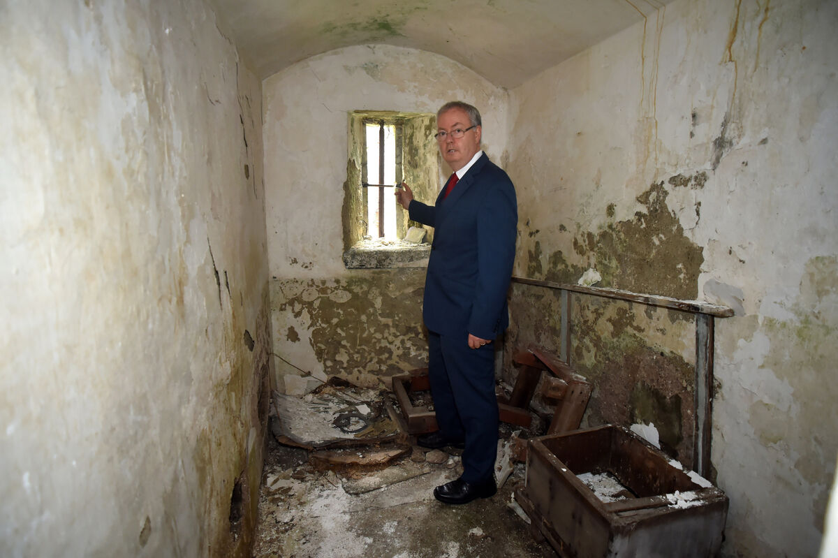 Michael Moynihan TD in the prison cells at the old Kanturk courthouse. Picture: Eddie O'Hare