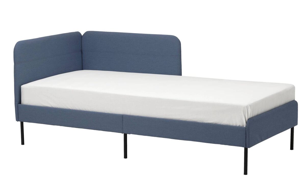 Blakullen upholstered bed frame, €129. Blakullen upholstered bed frame, €129.