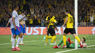 <p>Young Boys stunned Manchester United (Peter Klaunzer/AP)</p>