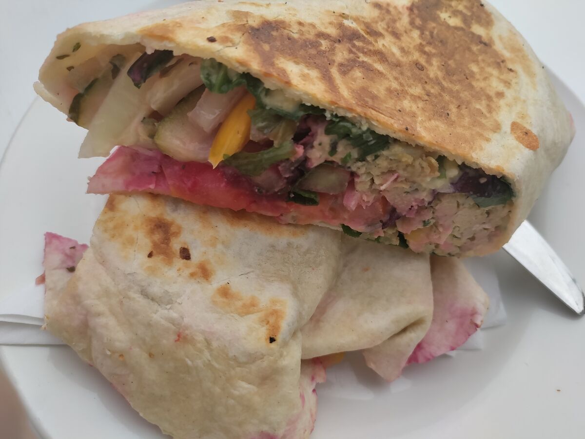 Falafel wrap, Nickie's Kitchen, Schull Falafel wrap, Nickie's Kitchen, Schull