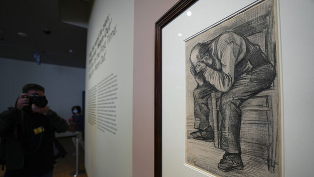 Study For ‘Worn Out’ by Dutch master Vincent van Gogh (Peter Dejong/AP)
