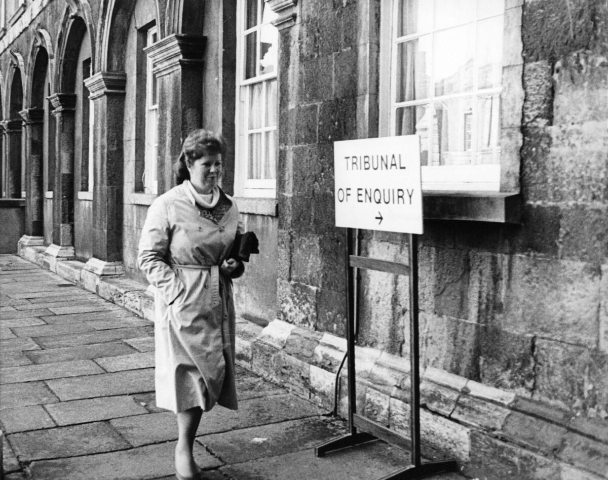 Ban Garda Ursula O'Regan on her way to the Kerry Babies Tribunal. Photo: Eamonn Farrell/RollingNews.ie
