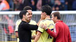 Mikel Arteta’s side won at Burnley (Anthony Devlin/PA)
