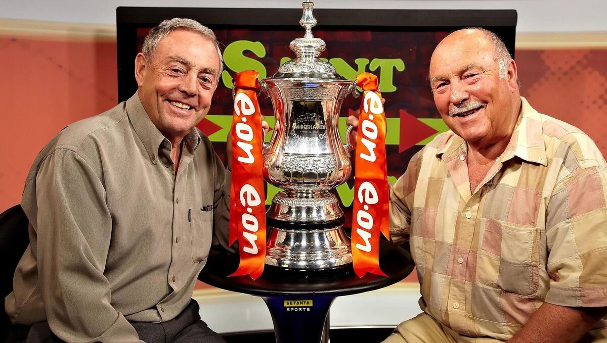 Undated Setanta handout photo of Ian St John (left) and Jimmy Greaves, who have reformed their legendary football double-act for Saint &amp;amp; Greavsie FA Cup Special which will be broadcast by Setanta on May 30.