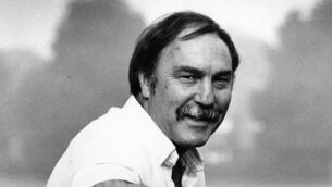 <p>1984: Jimmy Greaves footballer and TV broadcaster relaxing on bench. (Photo by Express/Express/Getty Images)</p>