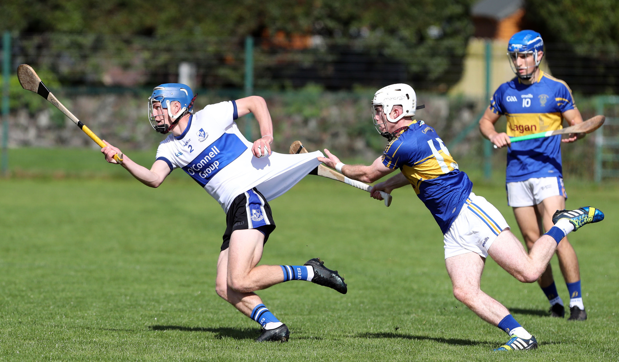 Hogan hat-trick keeps slick Sarsfields on the march