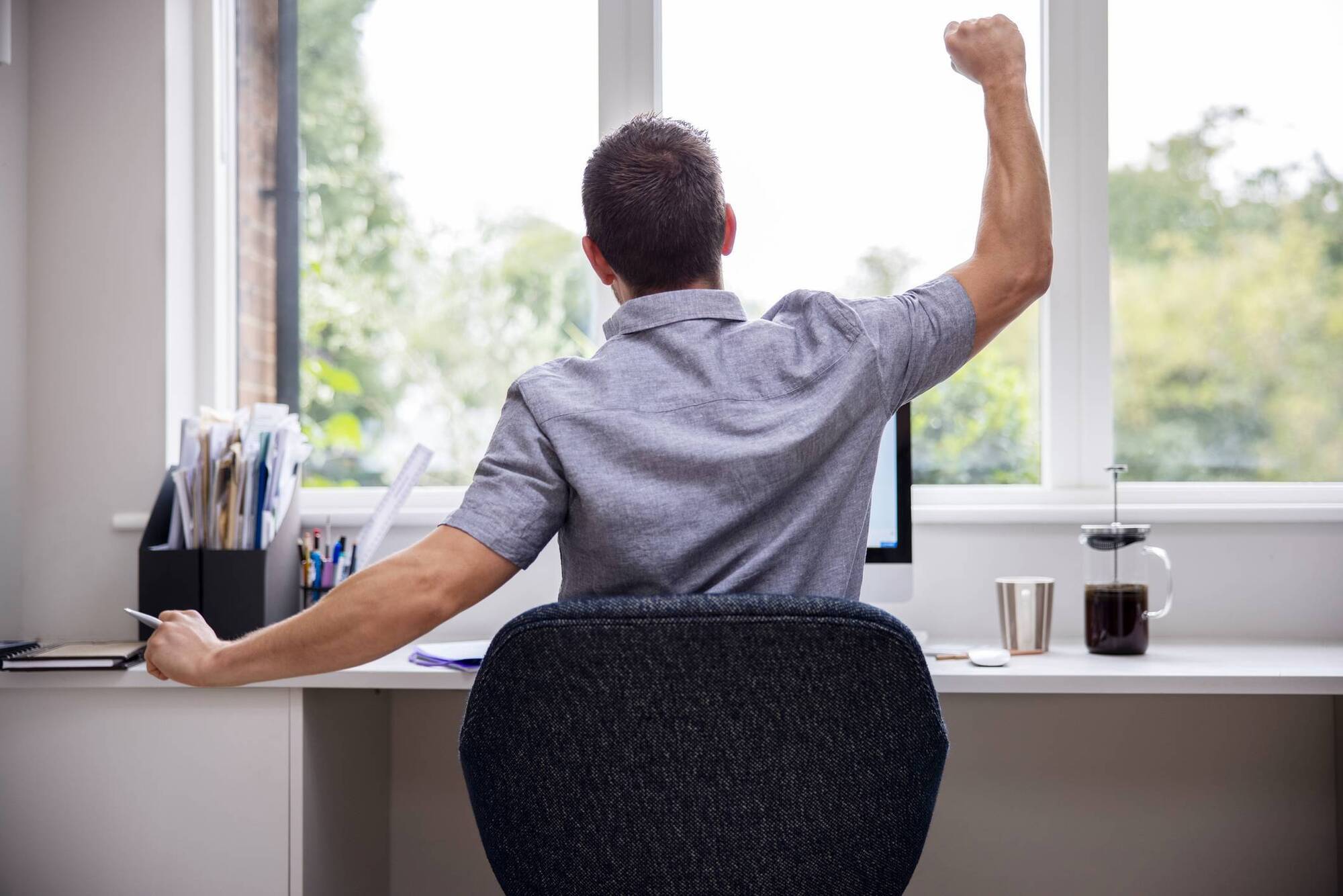 Learner Dad: You need a break between rushing the kids out and logging in