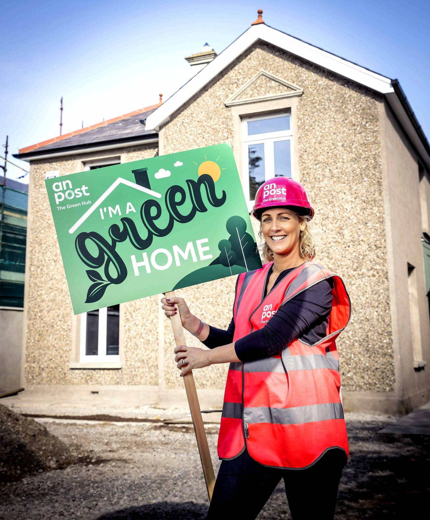  Pictured at the launch of An Post’s Green Hub is Quantity Surveyor Patricia Power. The Green Hub is a resource offering homeowners need-to-know information and access to expertise, high-quality service providers, and low-cost loans to help simplify their journey to having a more energy-efficient, comfortable, and sustainable home. Pic: Marc O'Sullivan 